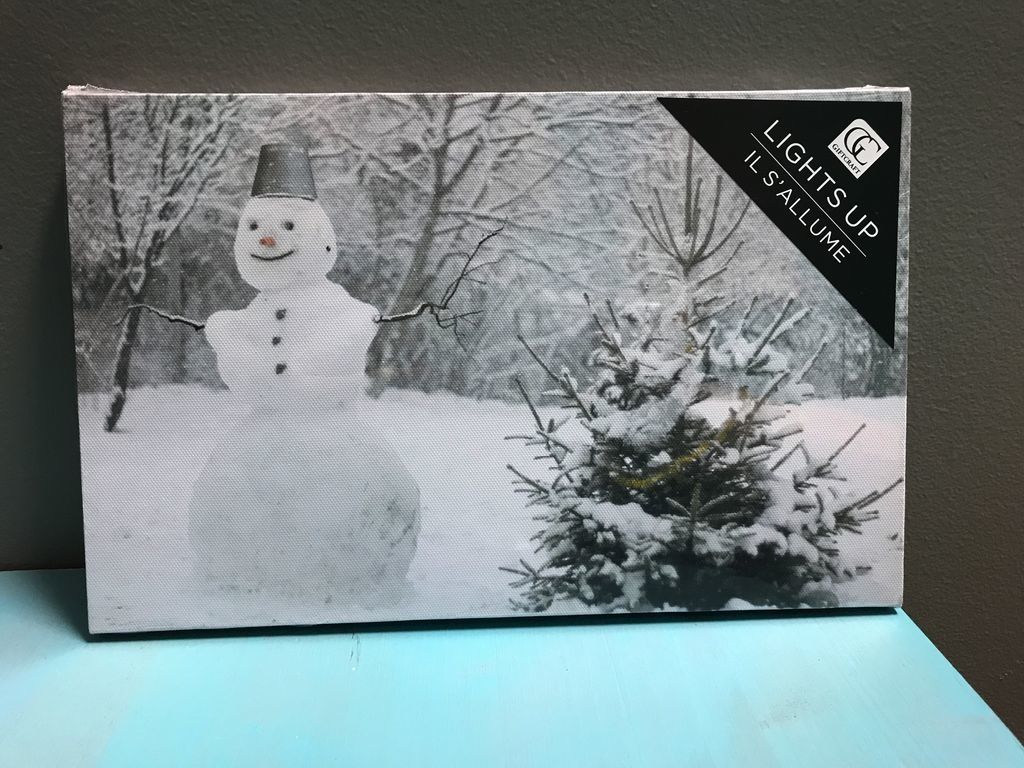 Snowman LED Sign