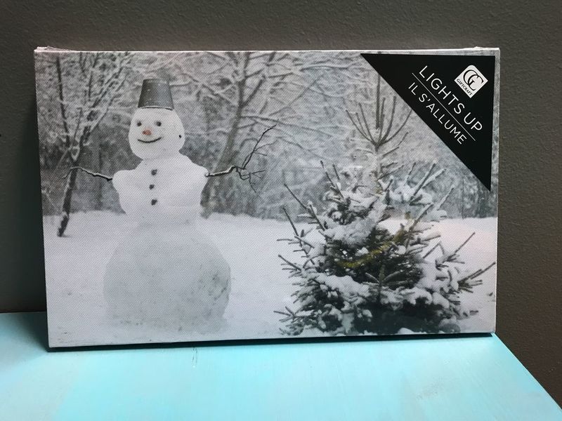 Snowman LED Sign