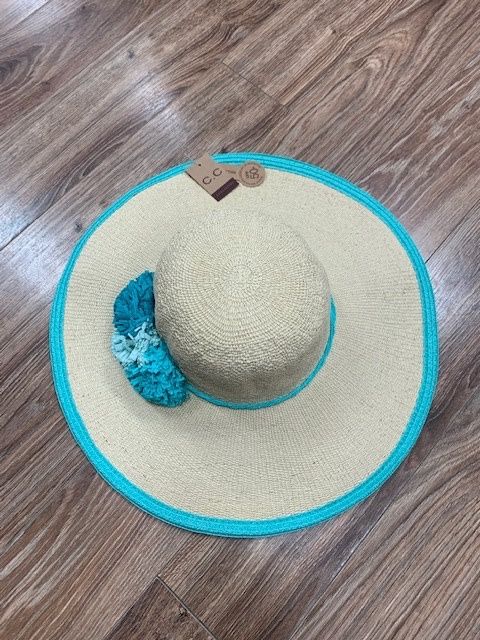 Flower Straw Floppy Hat