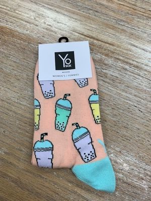 Women's Crew Socks- BubbleTea