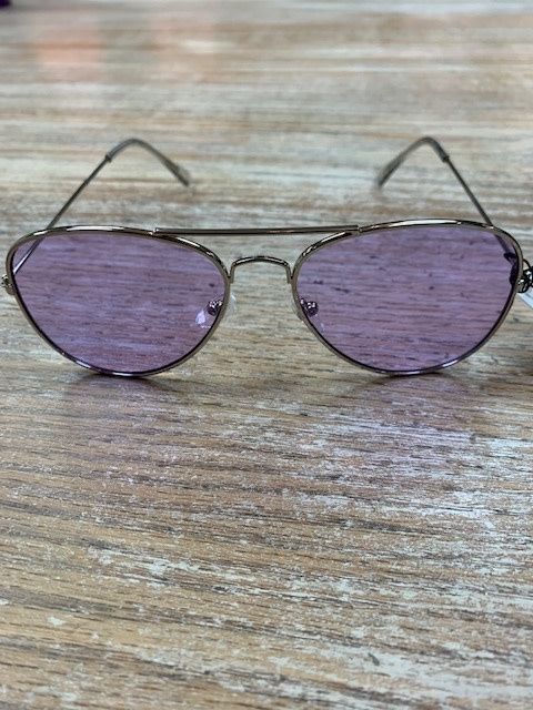Sunglasses w/ Case- Color Aviators