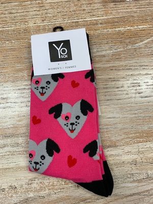 Women’s Crew Socks- PuppyLove