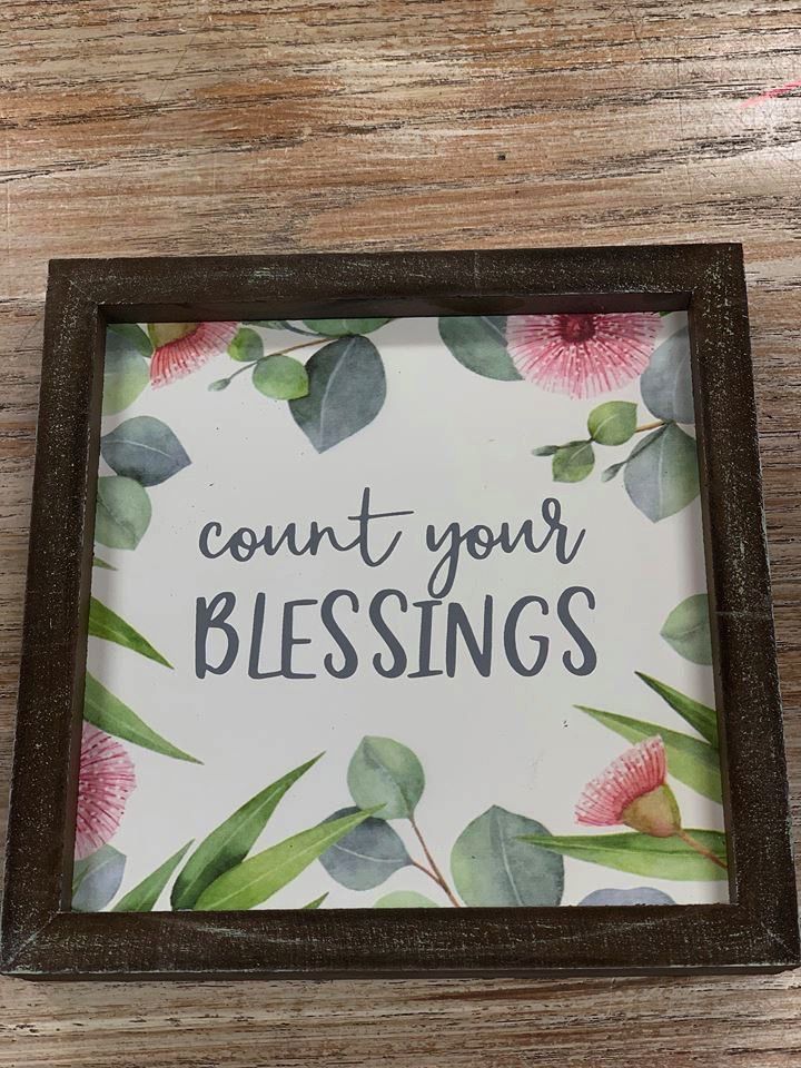 Count Your Blessings SIgn