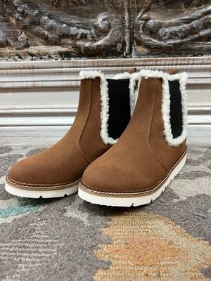 Lola Tan Slip on Booties