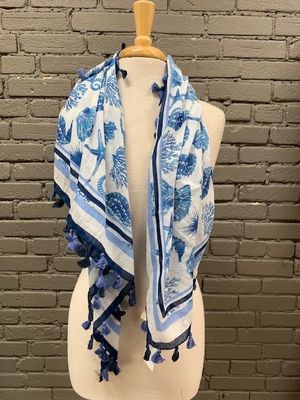 Beachy Blue Scarf