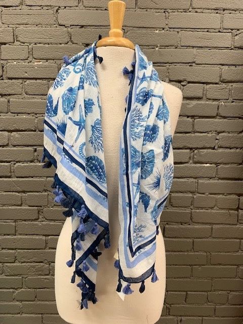 Beachy Blue Scarf