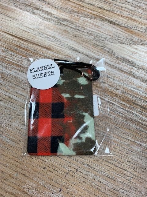 Flannel &amp; Camo w/ Flannel Sheets Scent Freshie