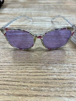 Floral Printed Sunglasses w/ Case