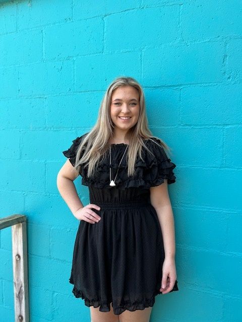 Taylor OTS Tiered Mini Dress