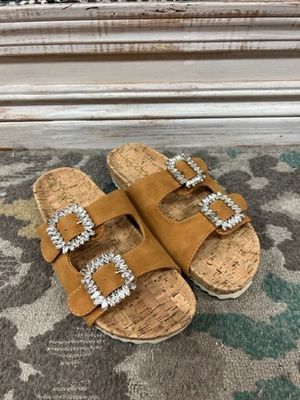 Jamie Jeweled Birk Sandals