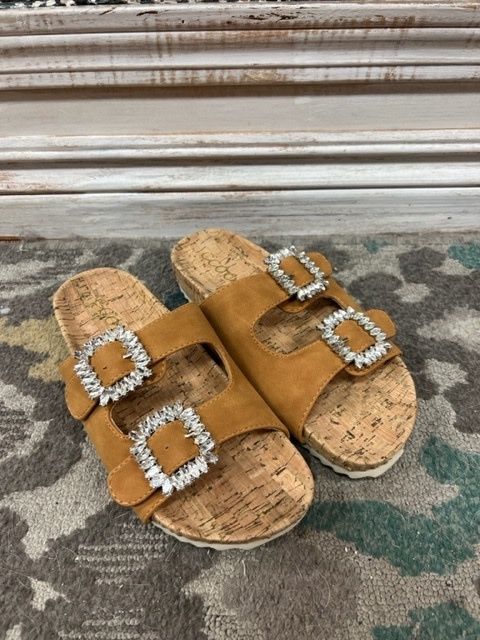 Jamie Jeweled Birk Sandals