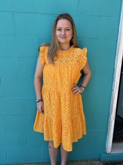 Lula Marigold Eyelet Dress