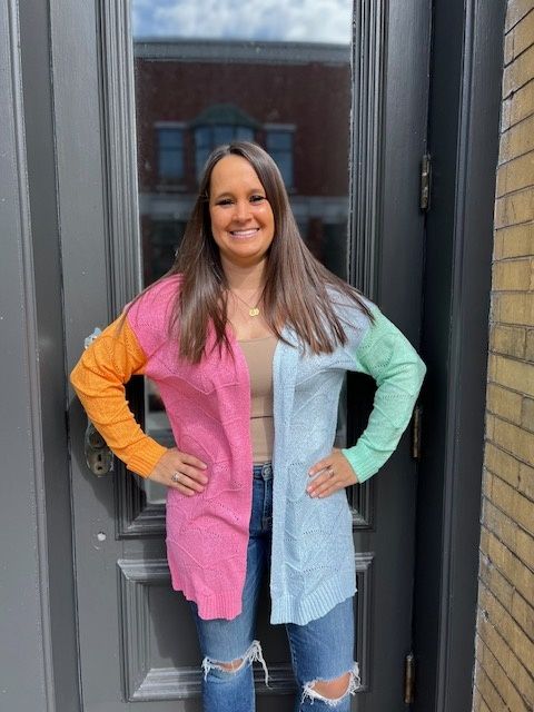 Parker Color block Cardigan 
