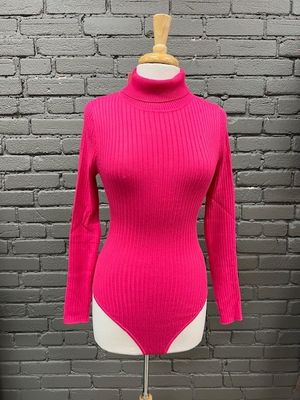 Reba Rib Knit Turtleneck Bodysuit