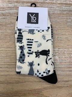 Women’s Crew Socks- GeoCats