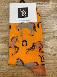 Women’s Crew Socks, Horses