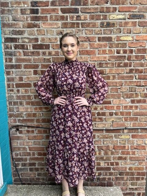Katrina Floral Mock Midi Dress