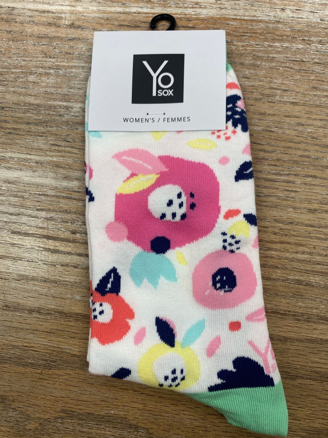 Women’s Crew Socks,AbsFloralWhit