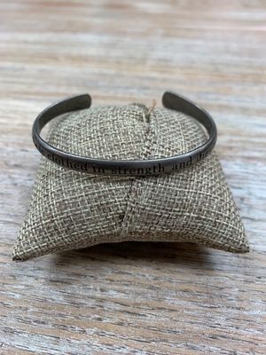 She is Clothed Silver Cuff Bracelet
