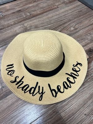 CC Straw Hat No Shady Beaches