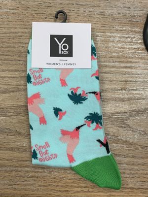 Women's crew socks- hummingbird