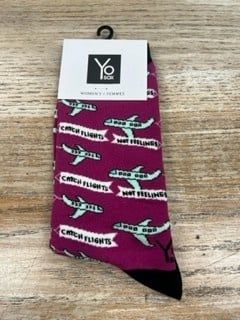Women&#39;s Crew Socks- Catch Flights