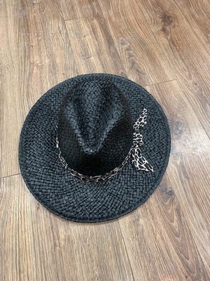 Black Leopard Knot Fedora
