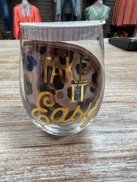 Take It Easy Wine Cup Face Mask Set