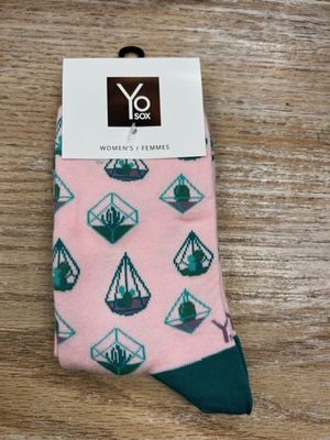 Women&#39;s Crew Sock- Terrariums