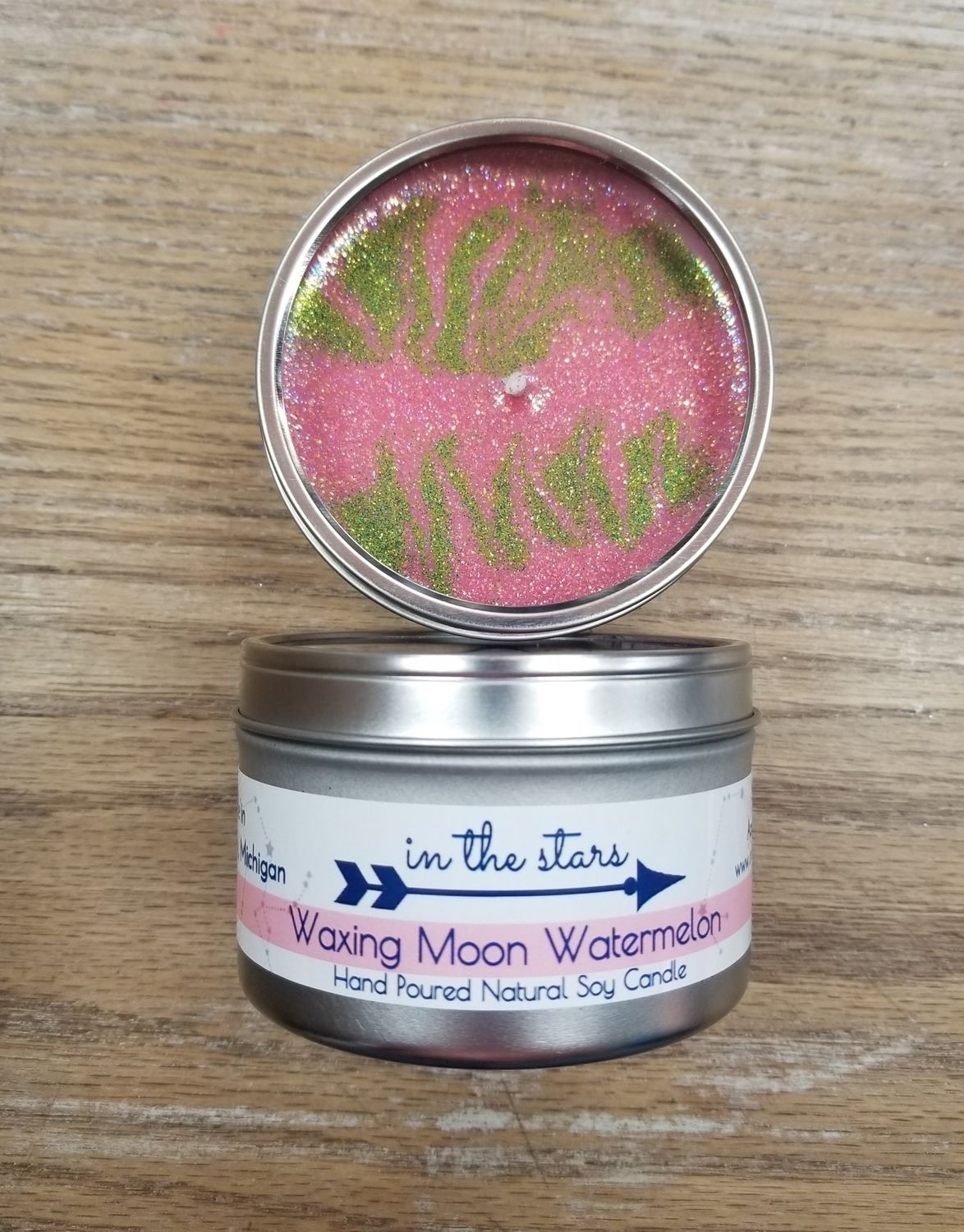 In The Stars Candles, Waxing Moon Watermelon