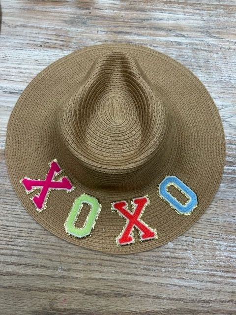 Straw XOXO Beach Hat