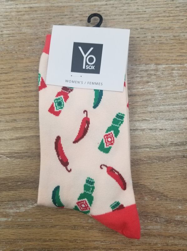 Women&#39;s Crew Socks - Hot Salsa