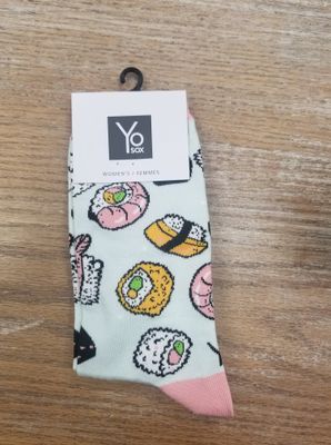 Women's Crew Socks  - Sushi