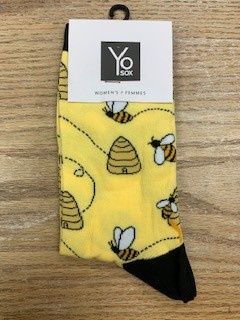 Women's Crew Socks, Busy Bee