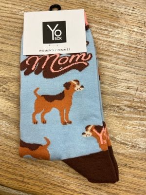 Women's Crew Socks-Dog Mom