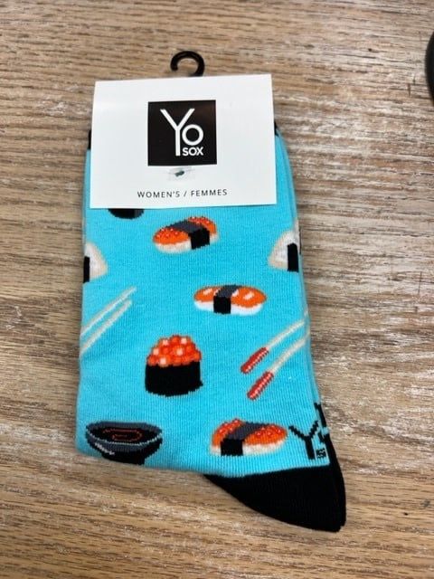 Women&#39;s Crew Sock- Sushi Dinner