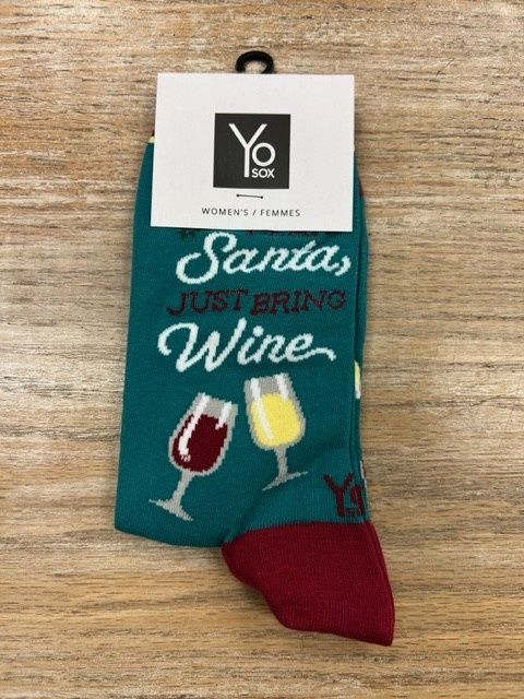 Women&#39;s Crew Socks- SantaWine