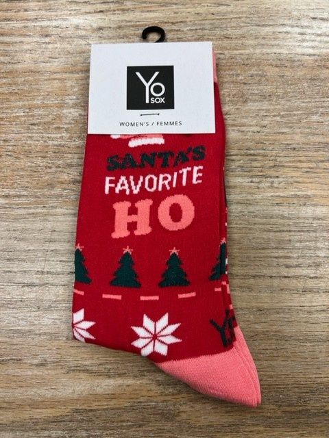 Women&#39;s Crew Socks- SantasFavorite