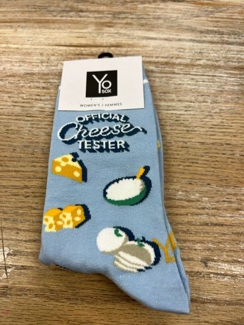 Women&#39;s Crew Socks- Cheese Tester