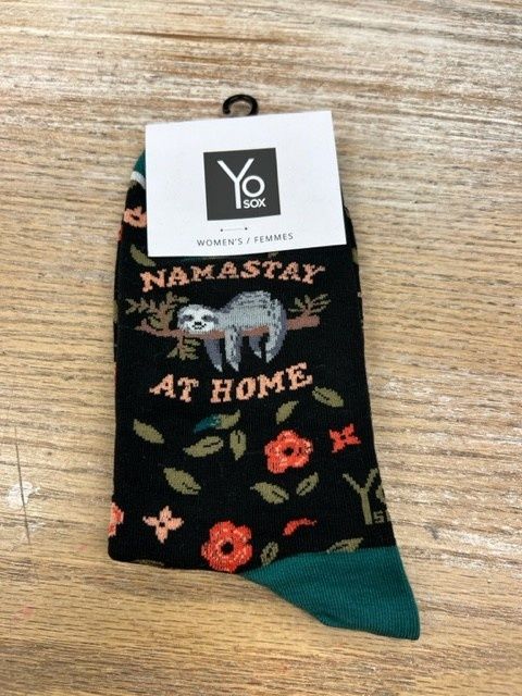 Women&#39;s Crew Socks- Namastay At Home