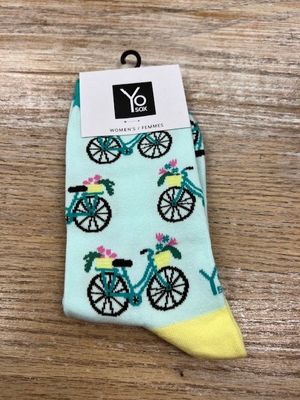 Women's Crew Socks- City Bikes