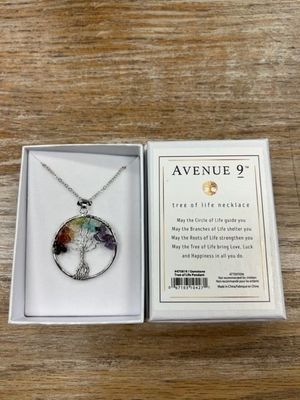 Tree of Life Gems Pendant Necklace