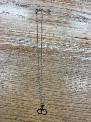 Silver Cherry Outline Necklace