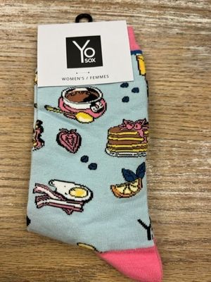 Women's Crew Socks- Brunching