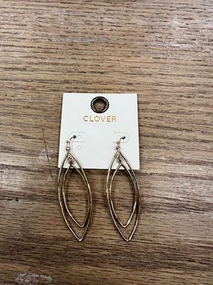 Double Gold Oval Earrings