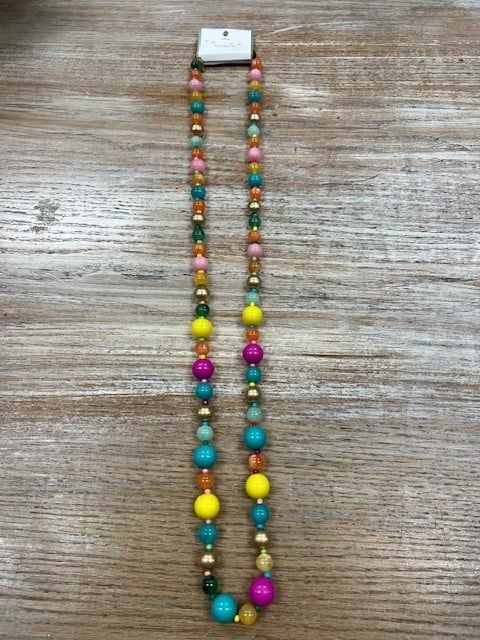 Multi Color Beaded Necklace
