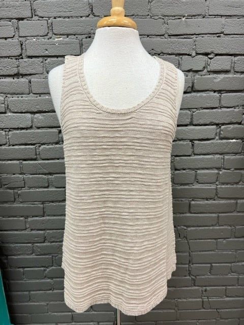 Cherri Tan Knit Tank, Size: Small