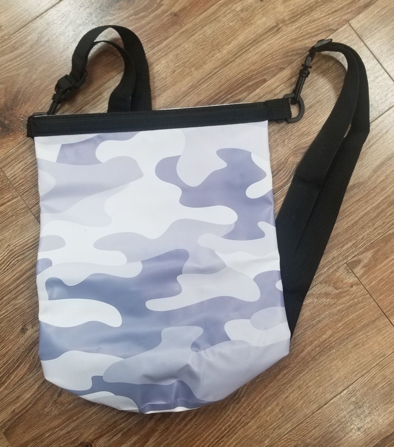 Dry Bag Backpack, Color: Grey Camo