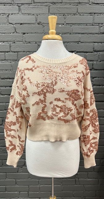 Evelyn Sequins Sweater, Size: S/M