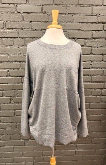 Penn Gray Knit Top, Size: Small